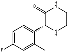 (R)-3-(4-Fluoro-2-methylphenyl)piperazin-2-one Structure