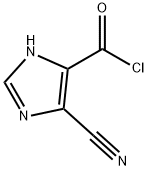 1H-이미다졸-4-카르보닐클로라이드,5-시아노-(9CI) 구조식 이미지