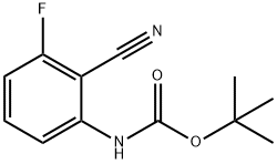 (2-Cyano-3-fluoro-phenyl)-carbaMic acid tert-butyl ester Structure