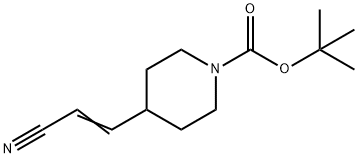 tert-butyl 4-(2-cyanovinyl)piperidine-1-carboxylate Structure