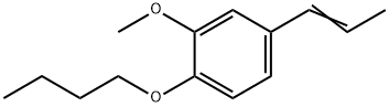 벤젠,1-부톡시-2-메톡시-4-(1-프로페닐)- 구조식 이미지