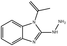 2H-Benzimidazol-2-one,1,3-dihydro-1-(1-methylethenyl)-,hydrazone(9CI) 구조식 이미지