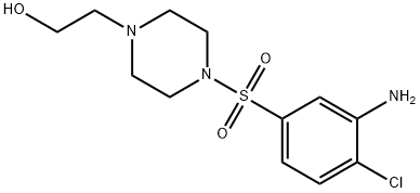 2-{4-[(3-Amino-4-chlorophenyl)sulfonyl]-1-piperazinyl}-1-ethanol Structure
