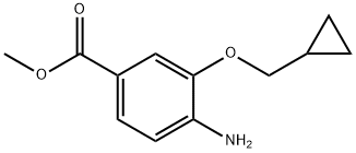 Methyl 4-amino-3-(cyclopropylmethoxy)benzoate 구조식 이미지