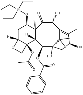 7-O-(Triethylsilyl)-10-deacetyl Baccatin III Structure