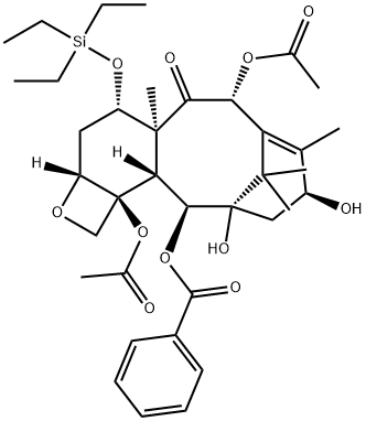 7-O-(TRIETHYLSILYL) BACCATIN III Structure