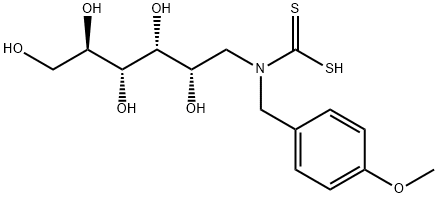 N-(4-메톡시벤질)글루카민디티오카바메이트 구조식 이미지