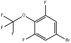 3,5-Difluoro-4-(trifluoromethoxy)bromobenzene 구조식 이미지