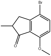 4-Bromo-7-methoxy-2-methyl-2,3-dihydro-1H-inden-1-one Structure