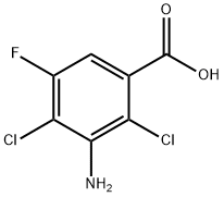 3-AMINO-2,4-DICHLORO-5-FLUORO-BENZOIC ACID Structure