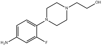 2-(4-(4-AMino-2-fluorophenyl)piperazin-1-yl)ethanol Structure