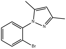 1-(2-브로모페닐)-3,5-디메틸-1H-피라졸 구조식 이미지