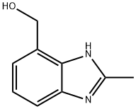 1H-Benzimidazole-4-methanol,2-methyl-(9CI) 구조식 이미지