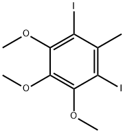BENZENE, 1,3-DIIODO-4,5,6-TRIMETHOXY-2-METHYL- Structure