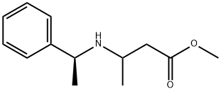 메틸3-((S)-1-페닐에틸라미노)부타노에이트 구조식 이미지