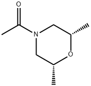 Morpholine, 4-acetyl-2,6-dimethyl-, cis- (9CI) Structure