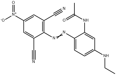 2,6-디시아노-4-니트로-2'-아세틸아미노-4'-(디메틸아미노)아조벤젠 구조식 이미지