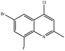 6-broMo-4-chloro-8-fluoroquinoline 구조식 이미지
