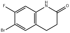 6-BroMo-7-fluoro-3,4-dihydroquinolin-2(1H)-one 구조식 이미지