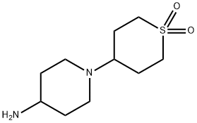 1-(1,1-dioxidotetrahydro-2H-thiopyran-4-yl)-4-piperidinamine(SALTDATA: 2HCl) 구조식 이미지