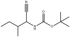 (S)-N-BOC-류신-니트릴 구조식 이미지