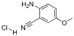 2-아미노-5-메톡시-벤조니트릴염산염 구조식 이미지