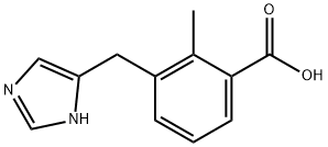 3-(1H-이미다졸-4-일메틸)-2-메틸-벤조산 구조식 이미지