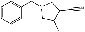1-벤질-4-메틸-피롤리딘-3-카르보니트릴 구조식 이미지