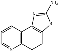 4,5-dihydrothiazolo(4,5-f)quinolin-2-amine Structure