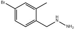 Hydrazine, [(4-bromo-2-methylphenyl)methyl]- Structure