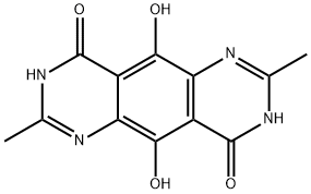 Pyrimido[4,5-g]quinazoline-4,9-dione,  1,6-dihydro-5,10-dihydroxy-2,7-dimethyl-  (9CI) Structure
