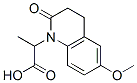 1(2H)-Quinolineacetic  acid,  3,4-dihydro-6-methoxy--alpha--methyl-2-oxo- 구조식 이미지