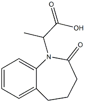 1H-1-Benzazepine-1-acetic  acid,  2,3,4,5-tetrahydro--alpha--methyl-2-oxo- Structure