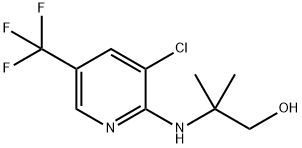 2-{[3-Chloro-5-(trifluoromethyl)-2-pyridinyl]amino}-2-methyl-1-propanol Structure