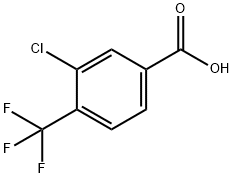 3-Хлор-4-(трифторметил) бензойную кисло структурированное изображение