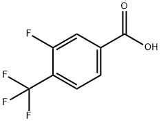 3-FLUORO-4-(TRIFLUOROMETHYL)BENZOIC ACID Structure