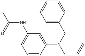 N-(3-(allyl(benzyl)amino)phenyl)acetamide Structure