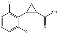 1-Carboxy-2-(2,6-dichlorophenyl)cyclopropane, 2-(2-Carboxycycloprop-1-yl)-1,3-dichlorobenzene Structure