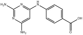 2,4-diamino-6-p-carboxyanilinopyrimidine Structure