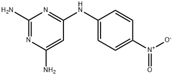 2,4-diamino-6-p-nitroanilinopyrimidine 구조식 이미지