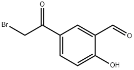 5-Bromoacetyl-2-hydroxybenzaldehyde  구조식 이미지