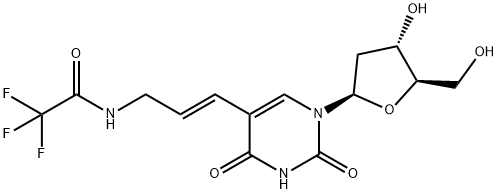 5-[3-(TRIFLUOROACETAMIDO)-E-1-PROPENYL]-2'-DEOXYURIDINE Structure