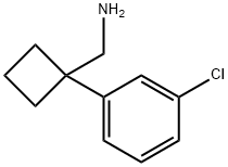 [1-(3-클로로페닐)시클로부틸]메탄아민 구조식 이미지