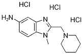 1-Methyl-2-piperidin-1-ylmethyl-1H-benzoimidazol-5-ylamine trihydrochloride 구조식 이미지