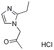 1-(2-ethyl-1H-imidazol-1-yl)acetone hydrochloride Structure