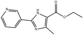 5-METHYL-2-PYRIDIN-3-YL-3H-IMIDAZOLE-4-CARBOXYLIC ACID ETHYL ESTER Structure