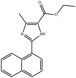 5-메틸-2-나프탈렌-1-YL-3H-이미다졸-4-카르복실산에틸에스테르 구조식 이미지