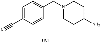 4-[(4-Amino-1-piperidyl)methyl]benzonitrile 구조식 이미지