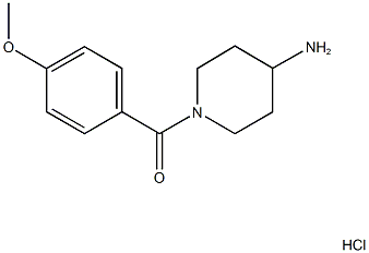 (4-Aminopiperidin-1-yl)(4-methoxyphenyl)methanone hydrochloride Structure