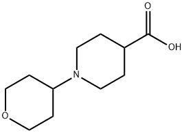 1-(테트라히드로-2H-피란-4-일)-4-피페리딘카르복실산(SALTDATA:HCl) 구조식 이미지